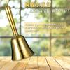 Yoseka Hand Bell, Hand-Mounted Bell, Table Bell, Call Bell, Dinner Bell, Brass, Reception, Restaurant, Festival Supplies, Nursing Care, Call Bell, Per