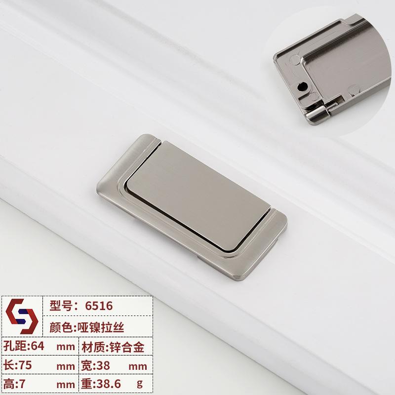 1pcs Modern Hidden Furniture Handles Black Gold Drawer Door Pull Handles for Cabinets and Drawers Beside  Knobs Cupboard Knob