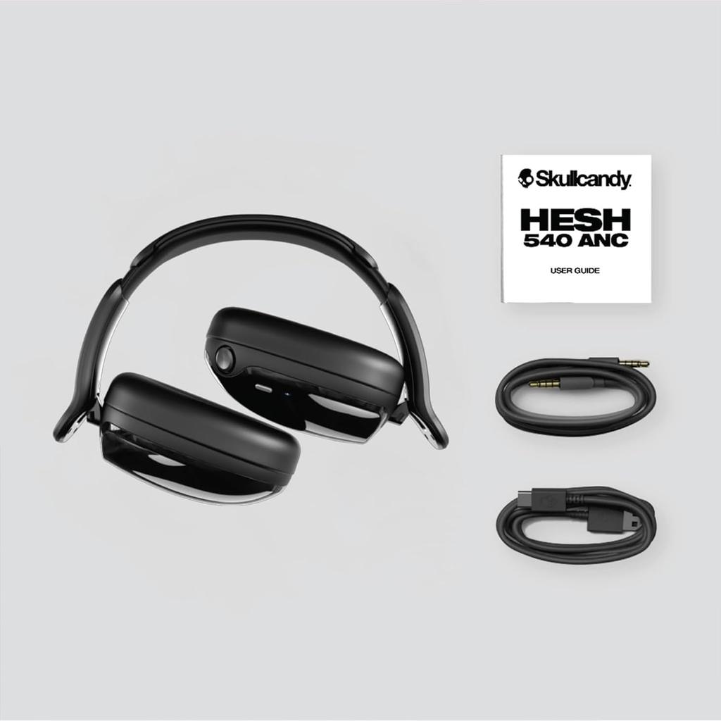 Skullcandy Official Store Hesh 540 ANC Noise-Canceling Wireless Headphones with THX Spatial Audio, External Sound Capture, 65-Hour Battery Life, Fast