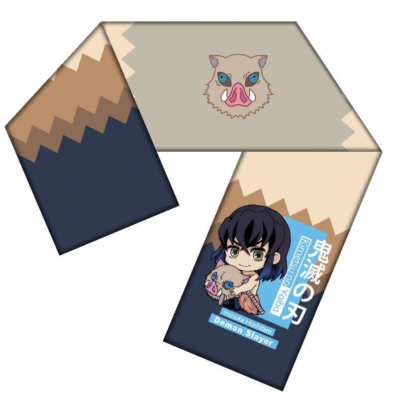 Anime Merchandise Demon Slayer: Kimetsu No Yaiba, Winter Warm Scarf, Nezuko, Tanjiro, Yoshitsu, Butterfly Ninja, 2D Style