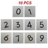 3D Numeral Door Plaque House Drawer Sign Plating Gate Digits 0 To 9 Acrylic Number Tag Hotel Home Sticker Address Door Label