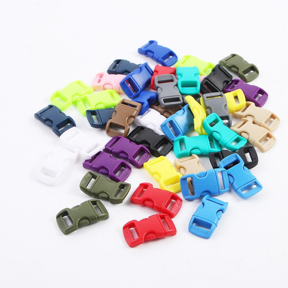 DIY 10mm Dog Collar Parachute Bracele Side Release Buckle Outdoor Camp Webbing Strap Paracord