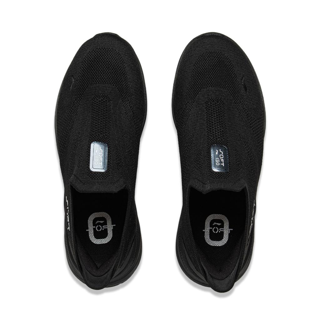 Li Ning SOFT GO 2 KNIT Demping, Slijtvast Lage Casual Schoenen Heren Zwart AGLV017-9