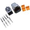4 Pin DTP Wire Connector DTP06-4S DTP04-4P Female And Male Waterproof Connectors Deutsch DTP 4 Way Gray Plug Electrical Connector