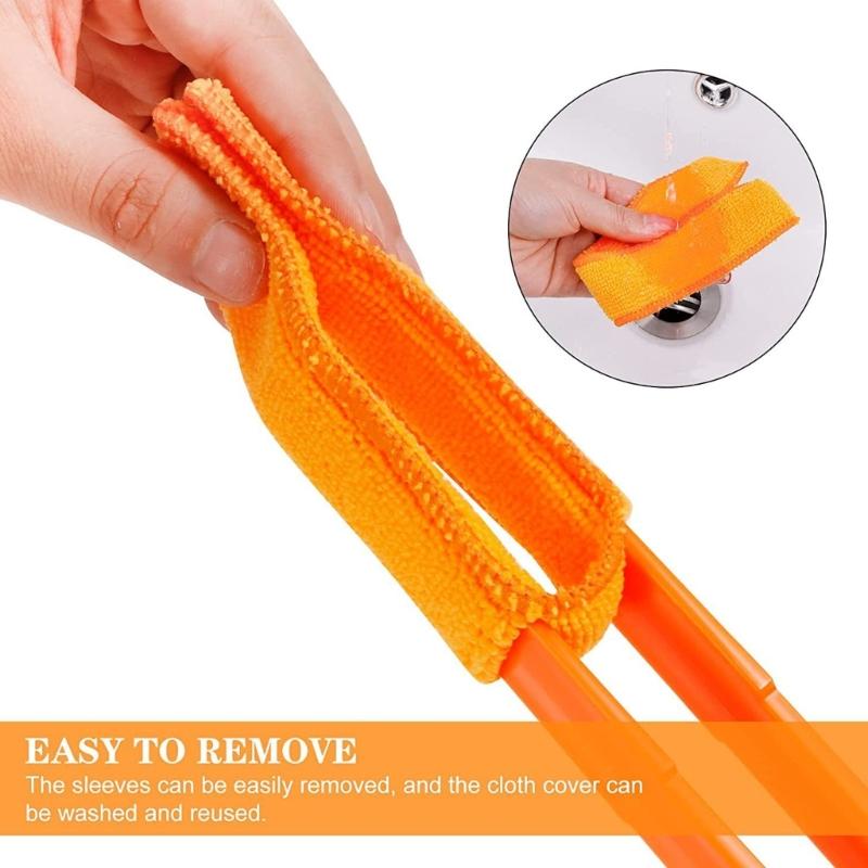 Upgrades Car Interior Cleaning Brushes with Extended Handle Car Climate Control Brush for Air Channels & Mini Blinds