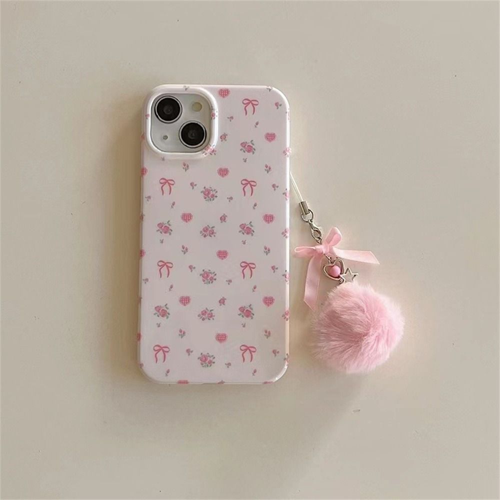 Bag Pendant Mobile Phone Lanyard Hanging Cord Pompom Keychains Hairball Pendant  Keys Backpack