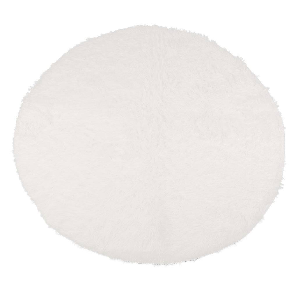 Round Plush Carpet Super Soft Fluffy Carpets Anti Skid Fuzzy Rug Modern Plush Area Rugs for Living