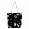 Skull print thick rope single-shoulder beach bag 7298 KTB