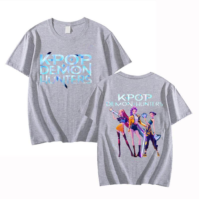 New Hot Anime Kpop Demon Hunters Mira Rumi Zoey T-shirts Fashion Women Girls Summer Tee Shirt Unisex Casual Short Sleeve Tops