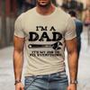 I'm A Dad T Shirt Men Vintage Wrench Tee Shirt It's My Job To Fix Everything Print Short Sleeve Shirt Casual Streetwear Camisete