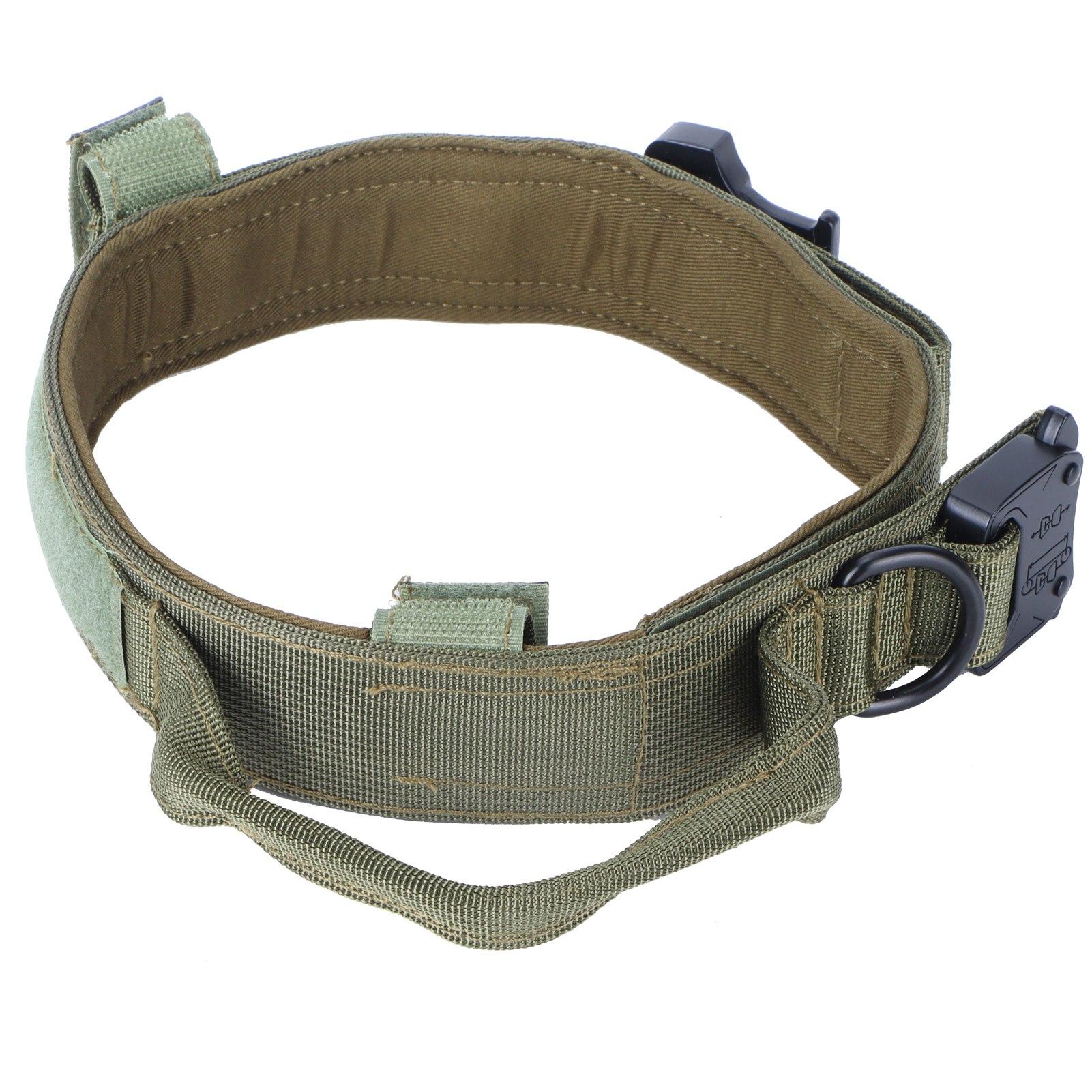 Pet Dog Collar Nylon Training Hunting Traction Collar with Steel Buckle Pet Accessory