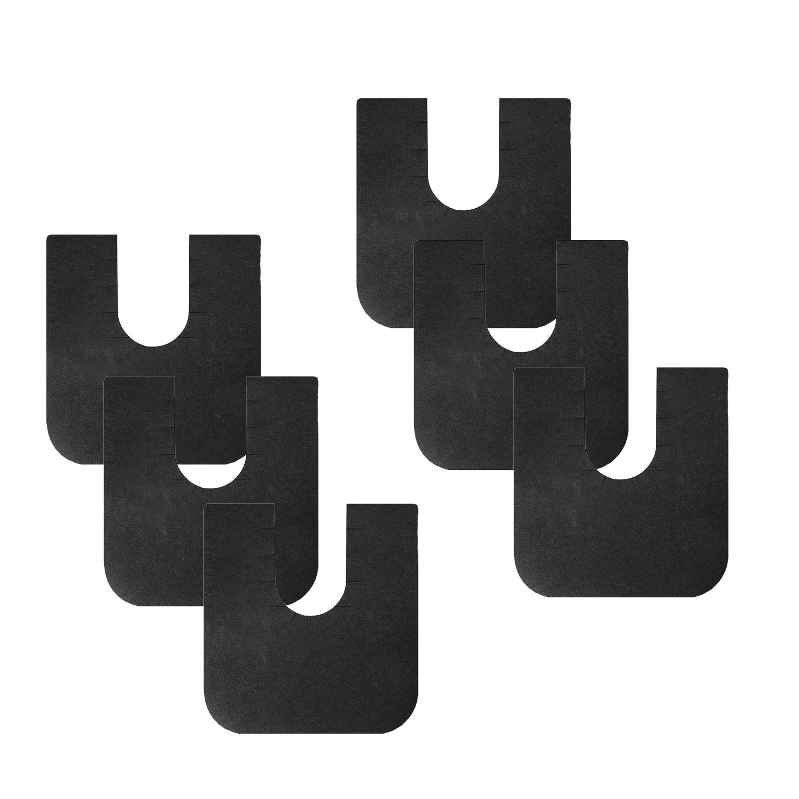 

6 шт. регулируемых U-образных ковриков для обучения пользованию туалетом для мальчиков и пожилых людей, моющийся коврик для ванной, коврик для унитаза, быстрая установка