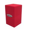Boîte Pour Cartes - Ultra Pro - Satin Tower Deck Box - Rouge - 100 Cartes - Compartiment Accessoires