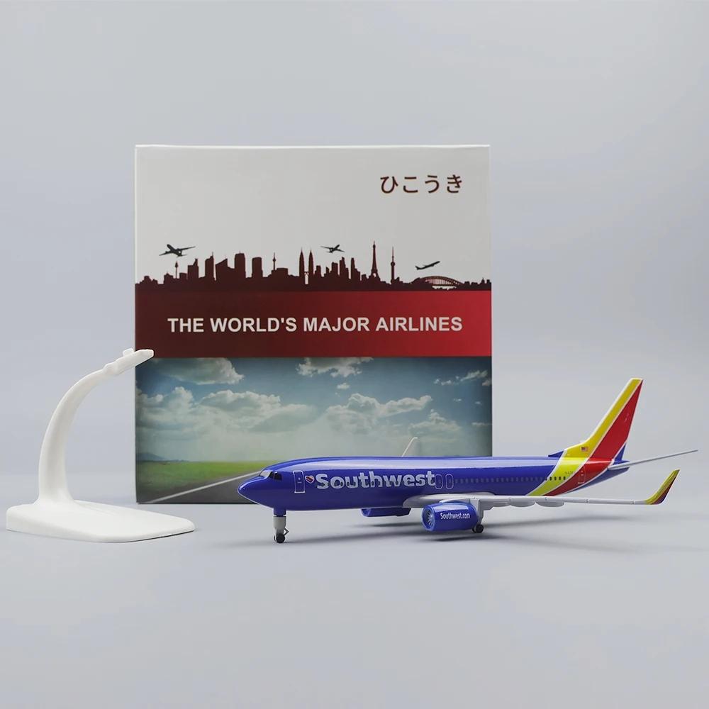 1/300 Scale Model Plane American Southwest Airlines B737 Metal Model Airplane for Display Collections & Gifts