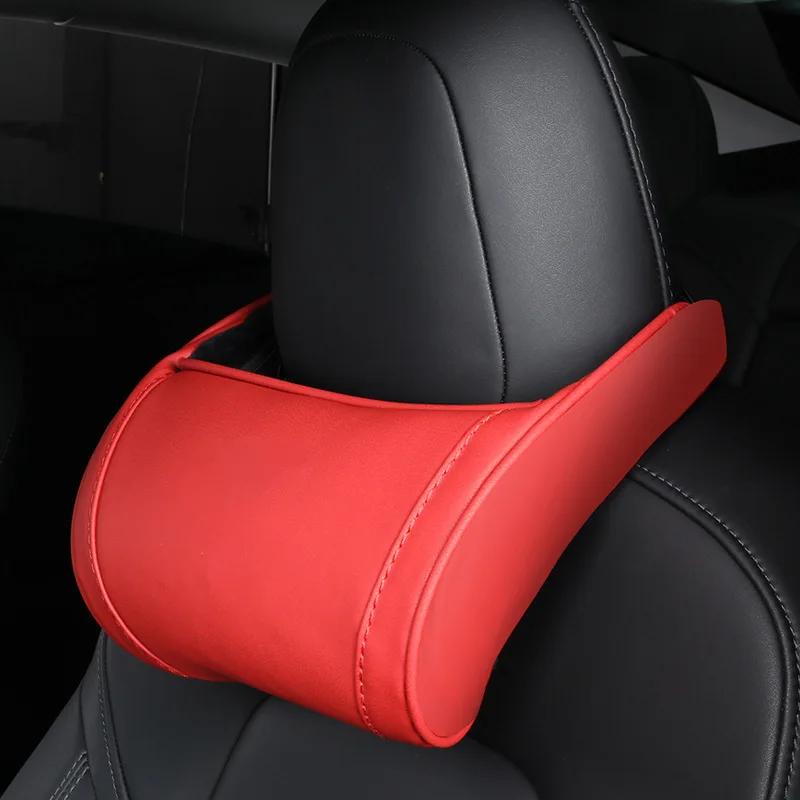 For Tesla Model 3 Y X S Neck Pillow Headrest Pillow Automobile Seat Neck Rest Auto Seat Head Support Pillow Model Y Accessories