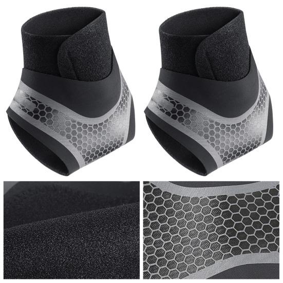 Ankle Brace with Fastener Tape Breathable Sweat Absorption Elastic Injury Recovery Ankle Compression