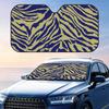 Striped Tiger Pattern Sun Visor Foldable Car Windshield Sun Shade UV Protection Reflective Heat Insulation Reusable Cover