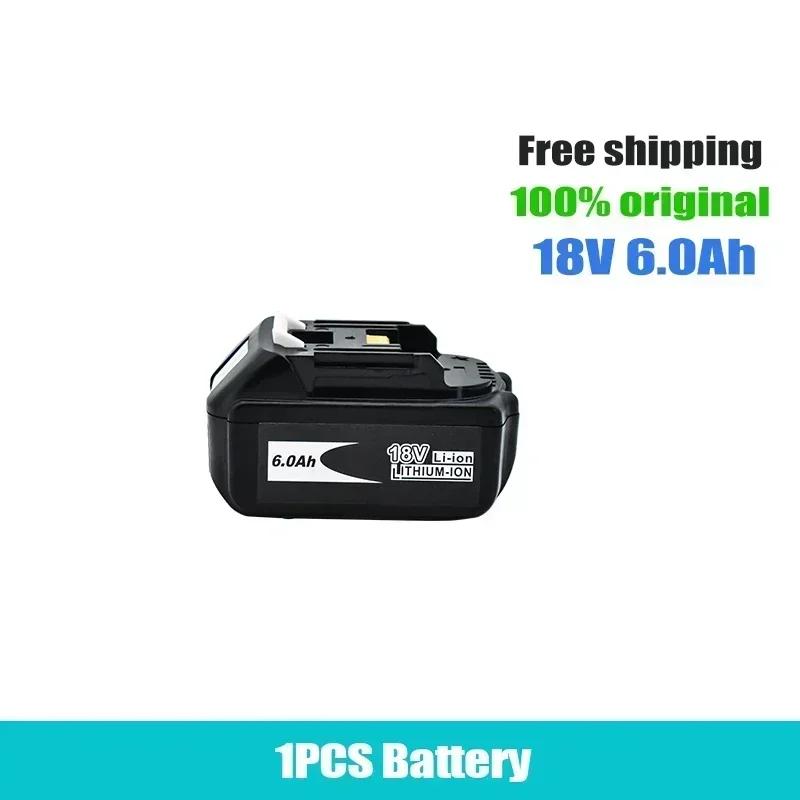 2025NEW for Makita 18V 6000mAh Rechargeable Power Tools Battery with LED Li-ion Replacement LXT BL1860B BL1860 BL1850+3A Charger