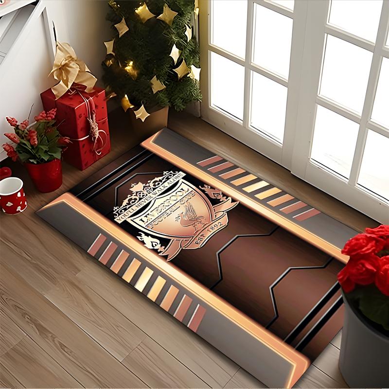 Liverpool FC Carpet, Non-slip Office Chair Rug, Digital Print Home Area Rug, Unique Festival Decorations