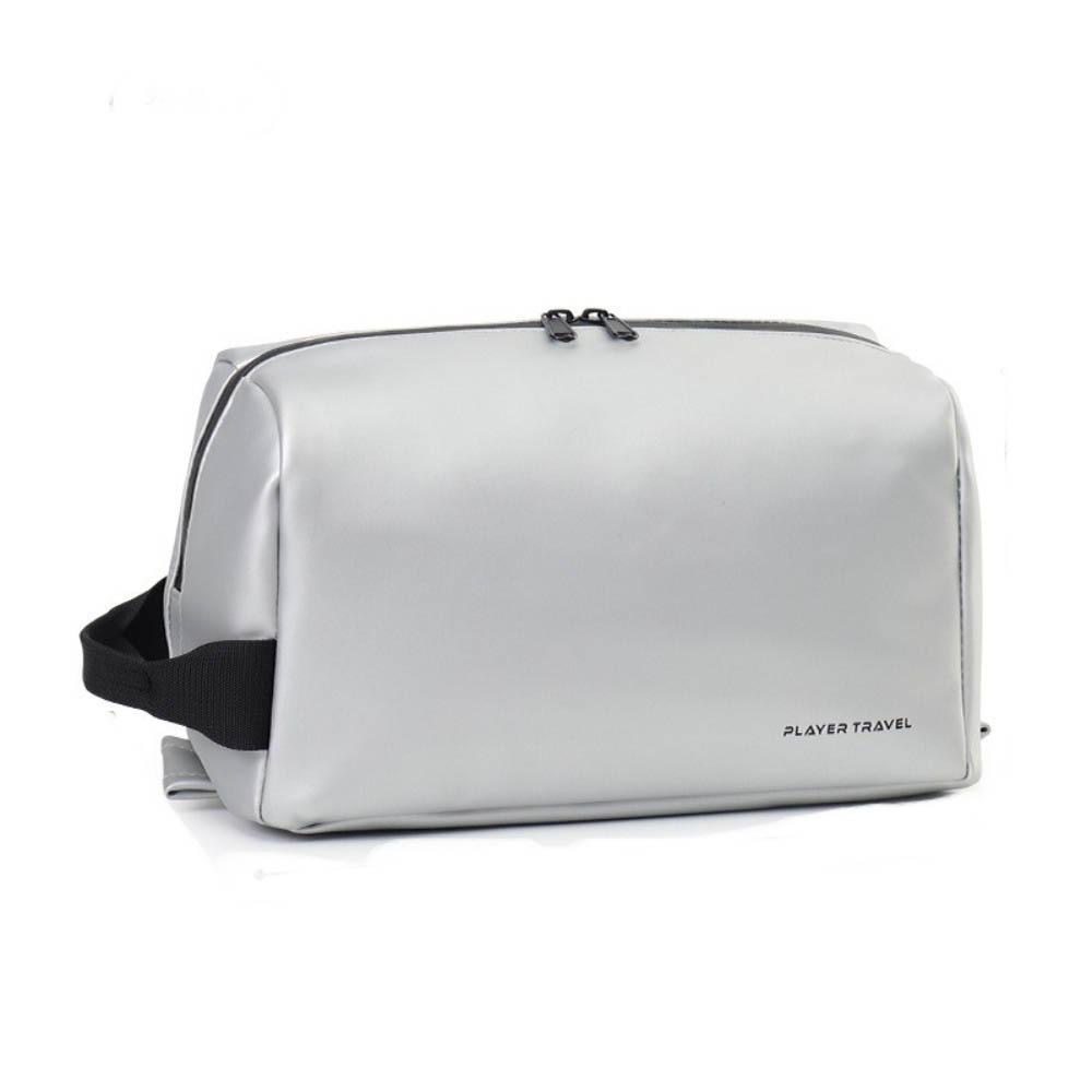 

Handheld PU Toiletry Bag Large Capacity Makeup Bag Multifunctional Man Cosmetic Bag Travel серый