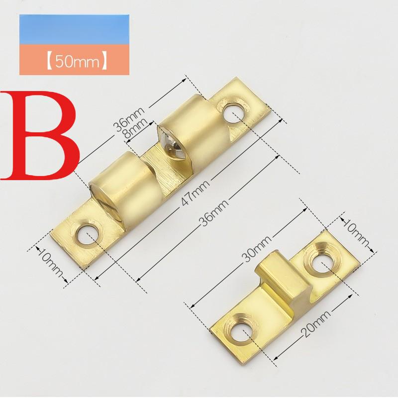1 sett Dørlås Fjær Ball Skap Dør Touch Låseskap Interlock Switch Chassis Skap Justerbar messing dørspenne