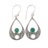 Chrome Diopside Gemstone 925 Sterling Silver Jewelry Handmade Earrings 1.91" EE-90-1