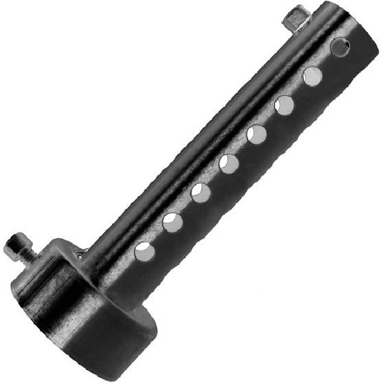 Exhaust Silencer Motorbike Muffler ert Baffle Silencer Universal (black-48mm)