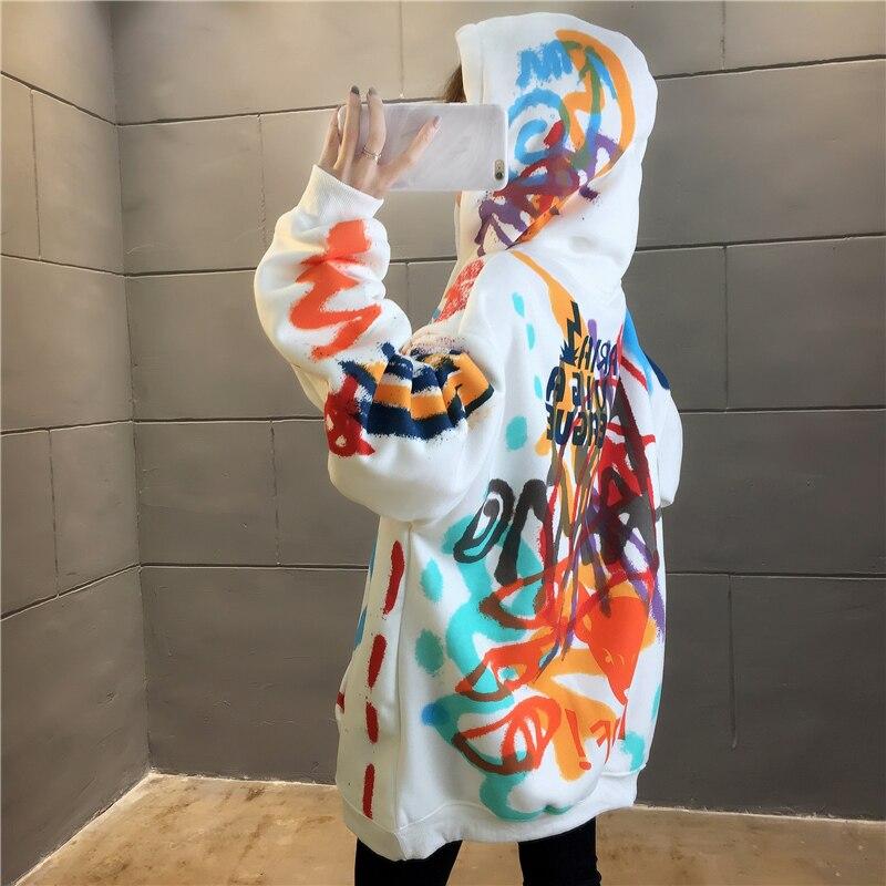 Graffiti Airbrush Love Print Women's Sweatshirt
