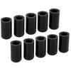 10 Pcs 10mm Automotive Vacuum Hose Cap Silicone Waterproof Ozone Resistant Flexible Intake Vacuum Hose End Plug Black