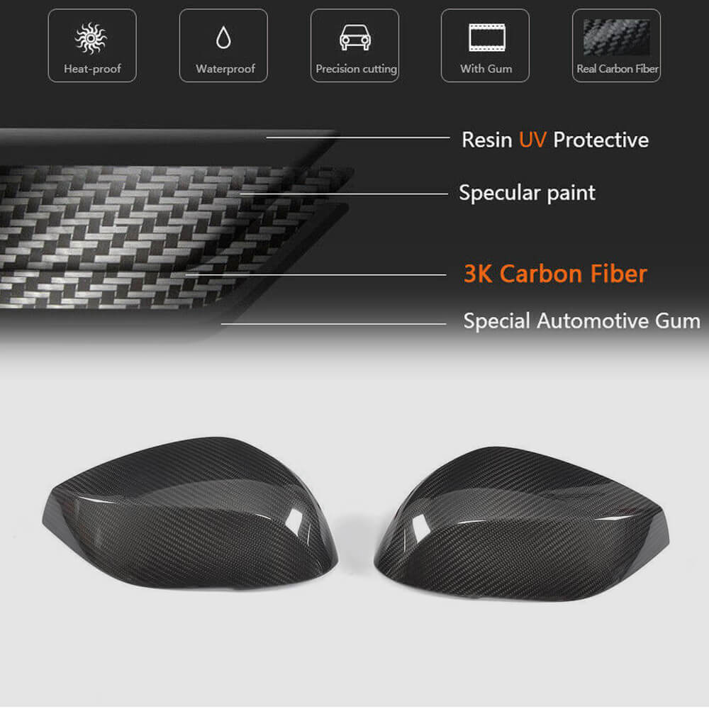 Kryty zrcátek V1 (Uhlík) pro Infiniti Q50/Q60 2013-2024