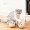 Kitten Toy Solid Wool Ball 5cm Cat Durable Chew-Resistant Plush Ball Kitten Self-Entertainment Toy Teasing Cat Ball
