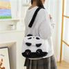 Net Women Cute Panda Plush Shoulder Bag Girl Cartoon Fur Backpack