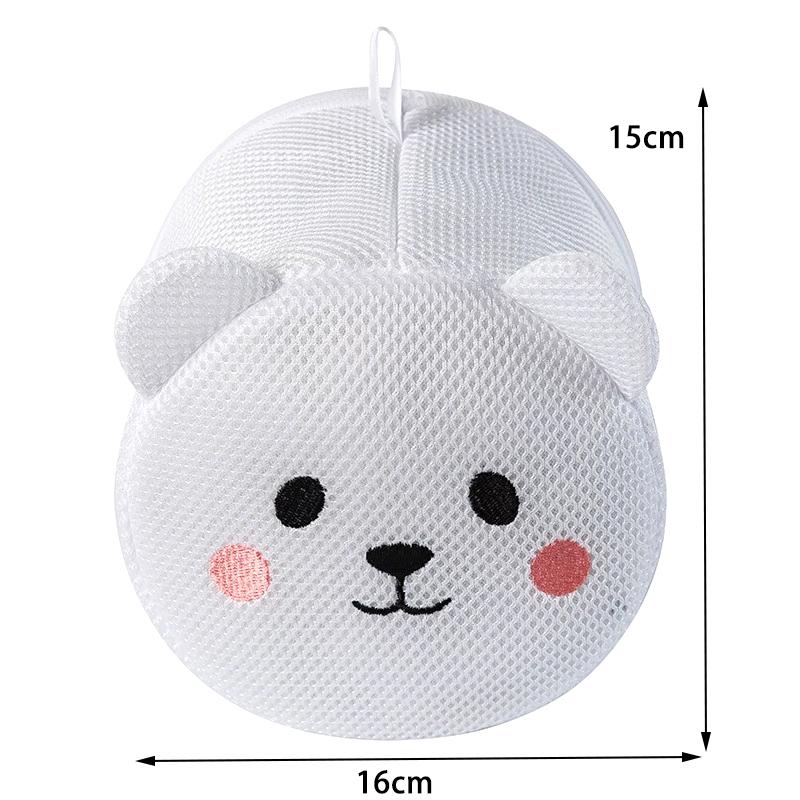 Machine-Wash Special Home Use Polyester Anti-Deformation Bra Mesh Bags Laundry Brassiere Bag Cleaning Underwear Sock Cartoon