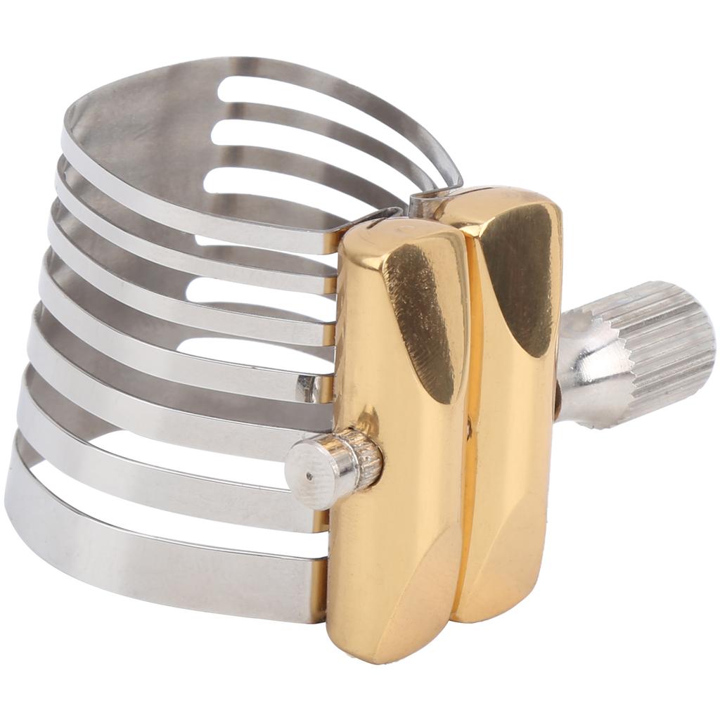 Saxofon Kovová Ligatura Klip Spona Jeden Šroub Hlava Flétny Saxofon Náustek Příslušenství Díly Tenor