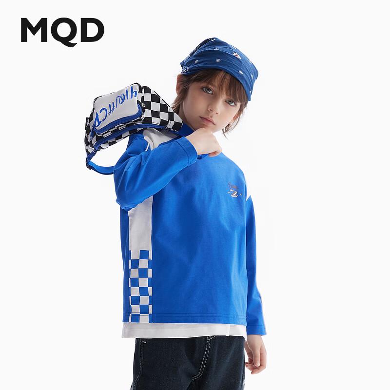 

MQD Boys 2024 Plaid Round Neck T-shirt 120