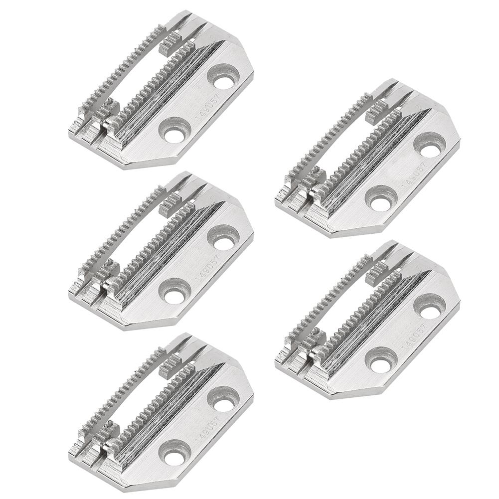 5 Stück Nähmaschine Transportzähne Nadelplatte Universal E-förmig Feine Zähne Doppelreihe