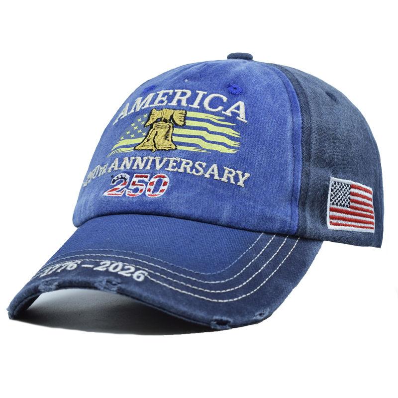 US 250th Anniversary Caps America Embroidered Baseball Cap 1776-2026 Gift for Dad Vintage Design Hats GZW