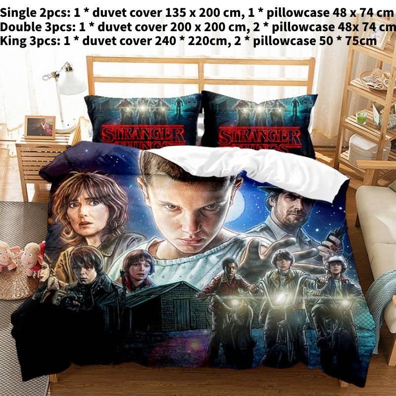 High Definition Digital Printed Bed Sheet Set Cross-border 3d Bedding Vibrant Colors Modern Style Single
