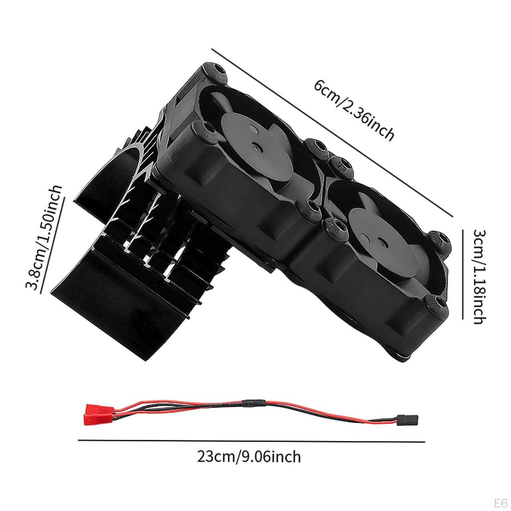 Aluminum Alloy RC Car Engine Cooling Fan, Replacement Part, Easy to Install, Heat Sink for