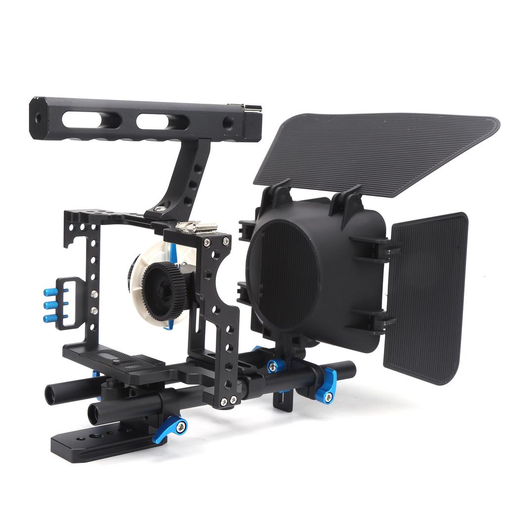 Jaula para Cámara SLR YELANGU con Follow Focus, Caja Mate y Cubierta Protectora para Cámaras GH4