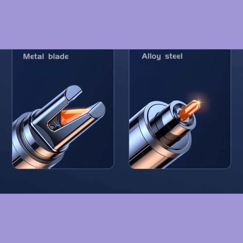 Tungsten Steel Head Car Safety Hammer - Emergency Window Breaker with Seatbelt Cutter