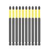 10Pcs Crossing Head Screwdriver Bit Set for Electrician 1/4inch Hexagonal Shank Magnetic Crossing Screw Driver Attachment
