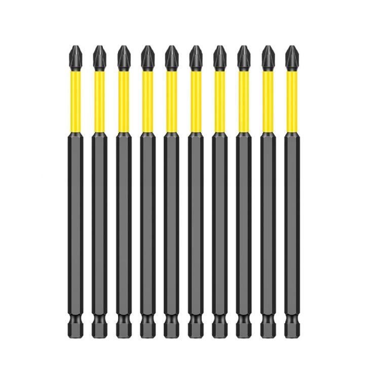 10Pcs Crossing Head Screwdriver Bit Set for Electrician 1/4inch Hexagonal Shank Magnetic Crossing Screw Driver Attachment