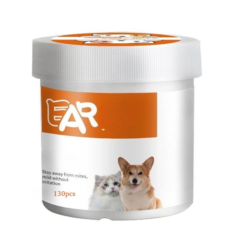 Pets Eye Wipes, Wet Wipes for Cats and Dogs, Universal Smokeless Wipes, Cleaning Products, 130 Canned Wipes