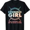 Best Drummer Girl Art For Women Drumming Percussion Drumsd T-Shirt