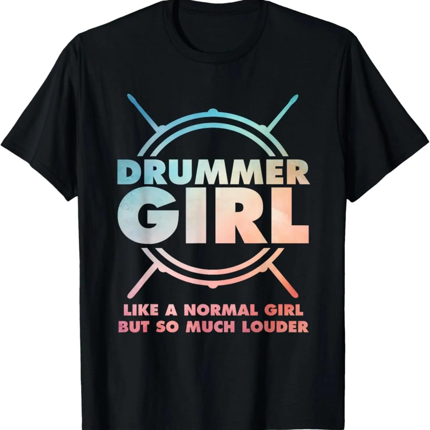 

Best Drummer Girl Art For Women Drumming Percussion Drumsd T-Shirt XXXXXL чёрный