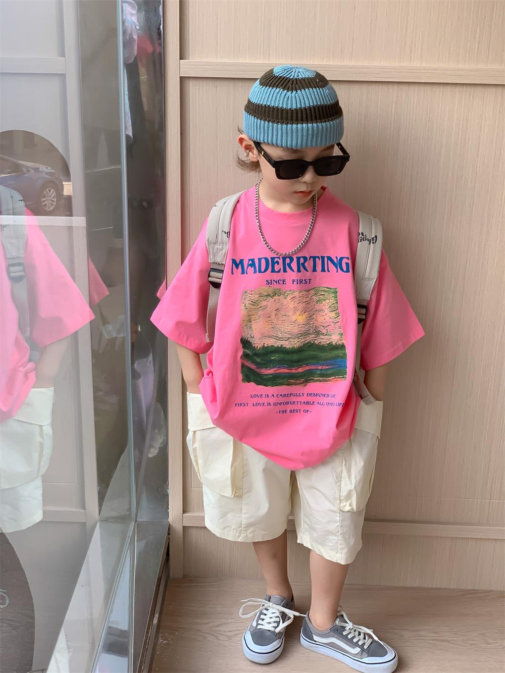 

Летние детские нарядные свободные топы для девочек летние платья 170 розовый