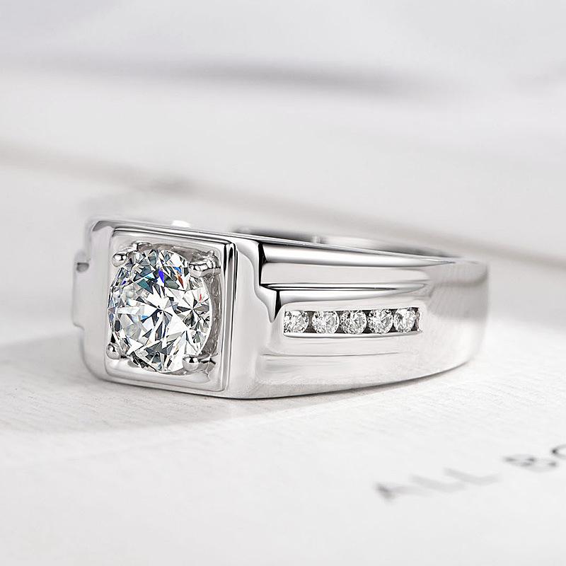 Neuer 925er Sterlingsilberring Verstellbar Schlichtheit Mode Exquisit Herren Damen Schmuck Zubehör Hochzeitssteine Party Geschenke