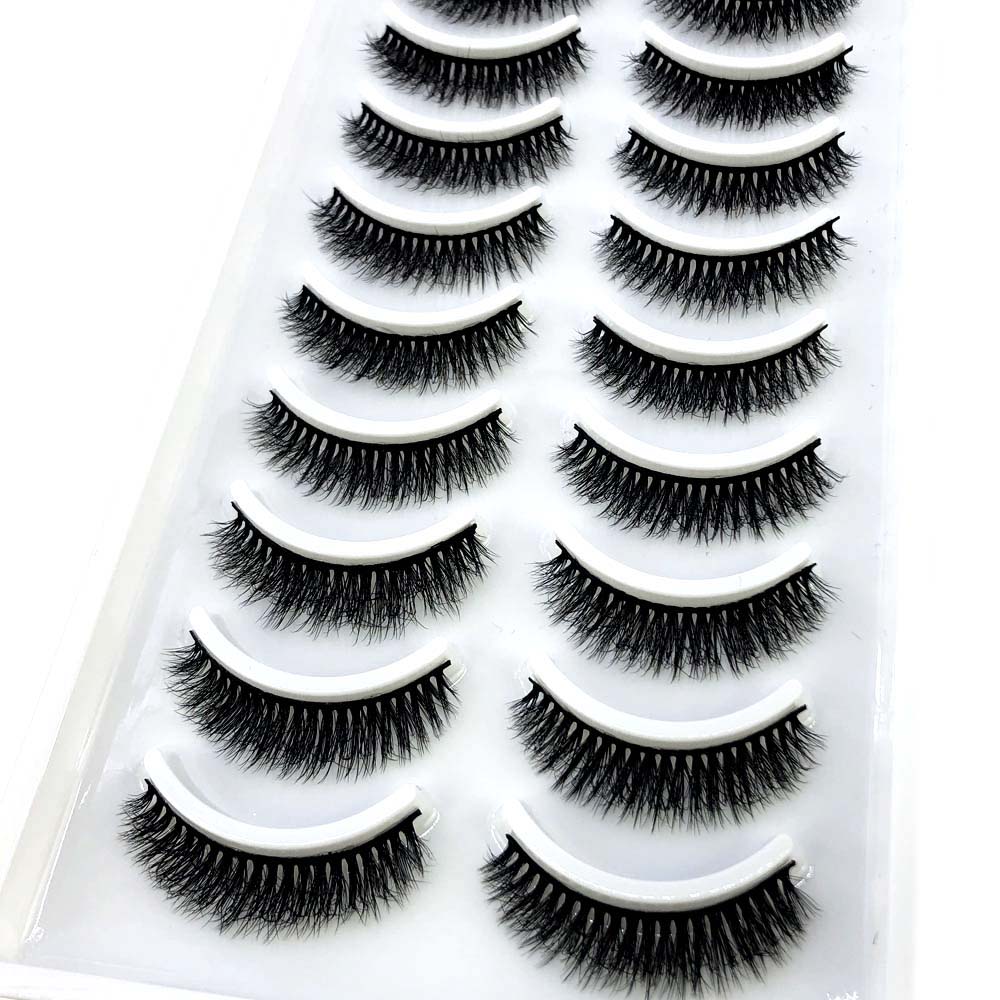 10pairs Makeup Eyelashes Soft Fluffy Lashes False Eyelashes Dramatic 3d Mink Lashes Lash Extension Make Up 3d Cilios Faux Cils