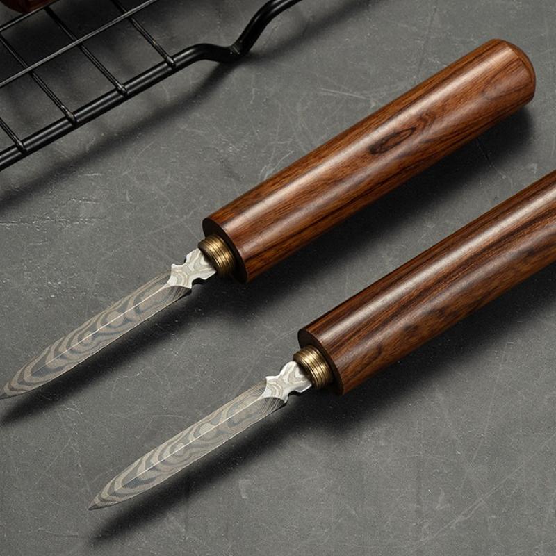 Sandalwood Tea Knife Needle, Chinese Tea Ceremony Accessories, Cone Tea Needle, Breaking Prying Tea Brick, Professional Tea Tool